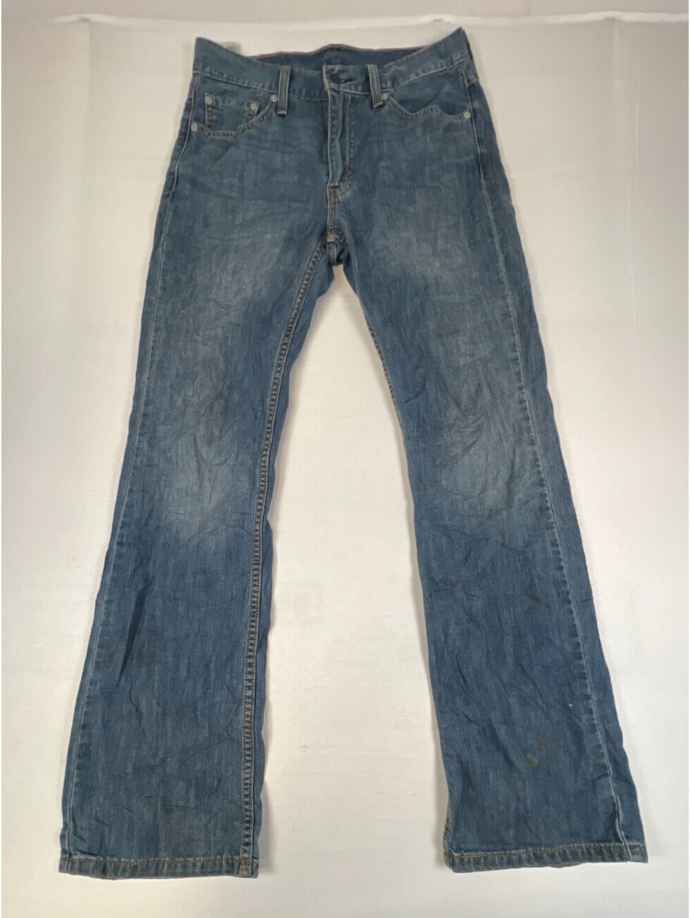 Levi's Men 30x32 527 Slim Bootcut Jeans Blue Mid Wash Denim Pants